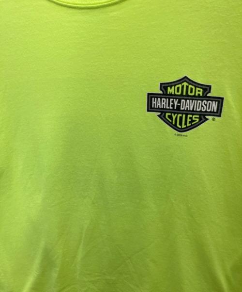 HARLEY-DAVIDSON（ハーレーダビッドソン）HARLEY-DAVIDSON (ハーレーダビッドソン) Tシャツ ライムイエロー サイズ:Lの古着・服飾アイテム