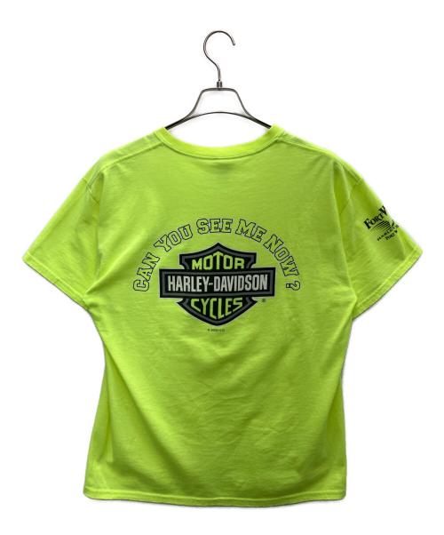 HARLEY-DAVIDSON（ハーレーダビッドソン）HARLEY-DAVIDSON (ハーレーダビッドソン) Tシャツ ライムイエロー サイズ:Lの古着・服飾アイテム