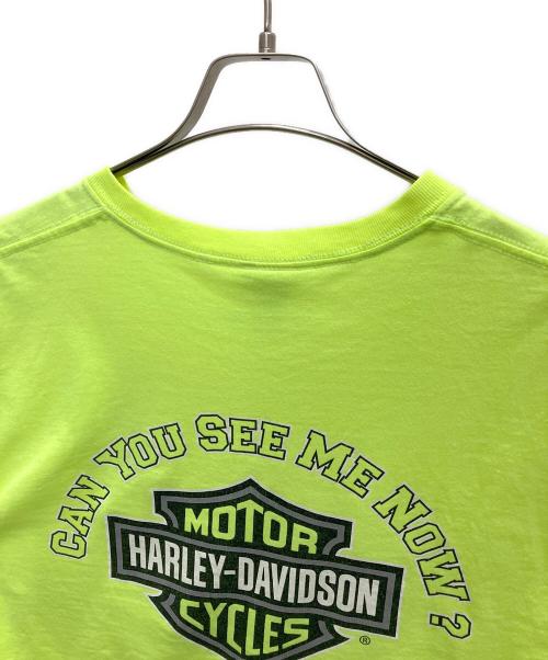 HARLEY-DAVIDSON（ハーレーダビッドソン）HARLEY-DAVIDSON (ハーレーダビッドソン) Tシャツ ライムイエロー サイズ:Lの古着・服飾アイテム