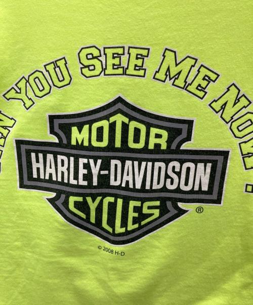 HARLEY-DAVIDSON（ハーレーダビッドソン）HARLEY-DAVIDSON (ハーレーダビッドソン) Tシャツ ライムイエロー サイズ:Lの古着・服飾アイテム