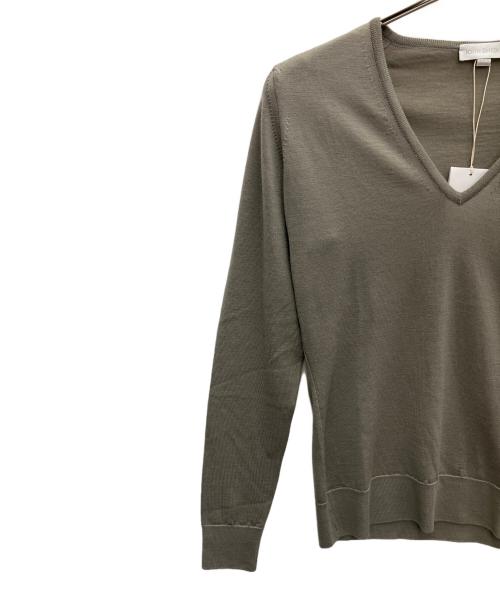 JOHN SMEDLEY（ジョンスメドレー）JOHN SMEDLEY (ジョンスメドレー) 薄手ニット ベージュ サイズ:Sの古着・服飾アイテム