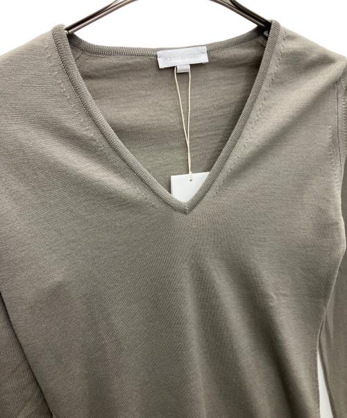 JOHN SMEDLEY（ジョンスメドレー）JOHN SMEDLEY (ジョンスメドレー) 薄手ニット ベージュ サイズ:Sの古着・服飾アイテム
