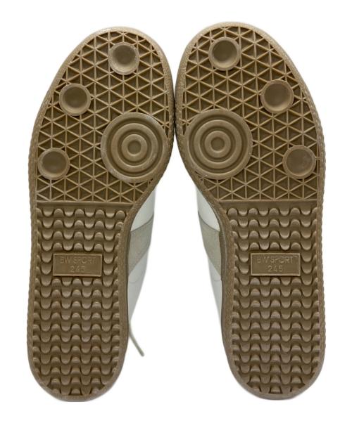 -（-）- (-) ジャーマントレーナー ホワイト×グレー サイズ:SIZE38の古着・服飾アイテム