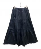DRESSTERIORドレステリア）の古着「シャンブレータフタティアードスカート」｜ネイビー