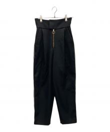 STUDIOUS（ステュディオス）の古着「サイドラインパンツ」｜ブラック