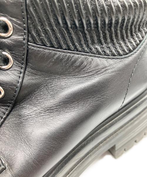 Gianvito Rossi（ジャンヴィト ロッシ）Gianvito Rossi (ジャンヴィト・ロッシ) コンバットブーツ ブラック サイズ:SIZE37の古着・服飾アイテム