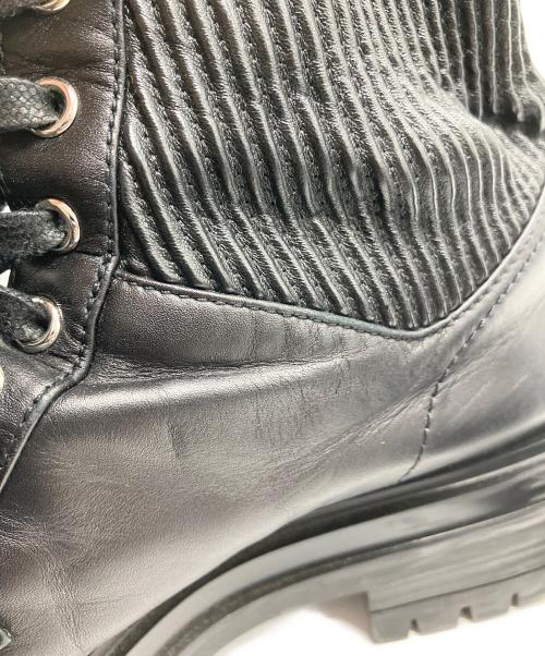 Gianvito Rossi（ジャンヴィト ロッシ）Gianvito Rossi (ジャンヴィト・ロッシ) コンバットブーツ ブラック サイズ:SIZE37の古着・服飾アイテム