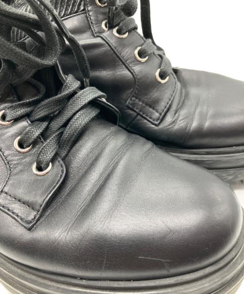 Gianvito Rossi（ジャンヴィト ロッシ）Gianvito Rossi (ジャンヴィト・ロッシ) コンバットブーツ ブラック サイズ:SIZE37の古着・服飾アイテム