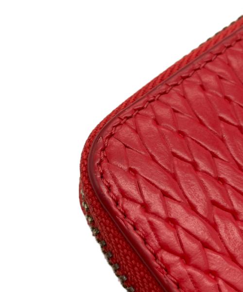 FURLA（フルラ）FURLA (フルラ) 編込み2つ折り財布 レッド サイズ:-の古着・服飾アイテム