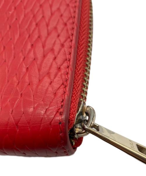 FURLA（フルラ）FURLA (フルラ) 編込み2つ折り財布 レッド サイズ:-の古着・服飾アイテム