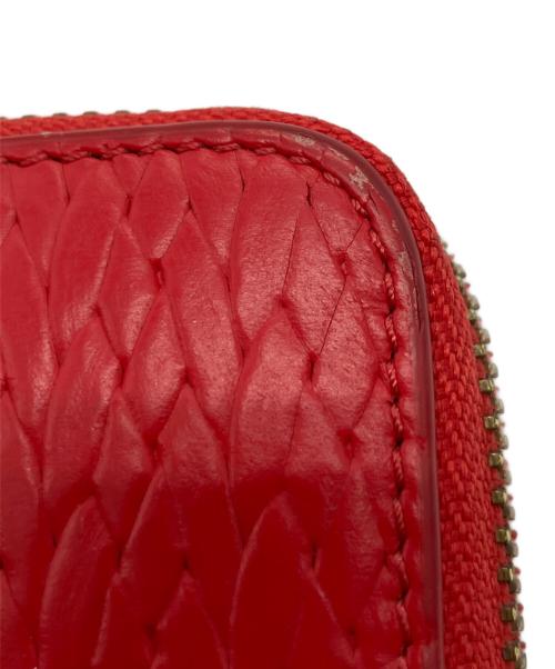 FURLA（フルラ）FURLA (フルラ) 編込み2つ折り財布 レッド サイズ:-の古着・服飾アイテム