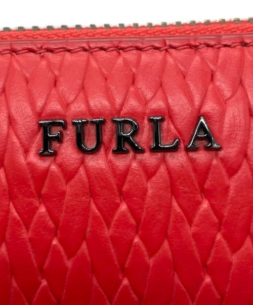FURLA（フルラ）FURLA (フルラ) 編込み2つ折り財布 レッド サイズ:-の古着・服飾アイテム