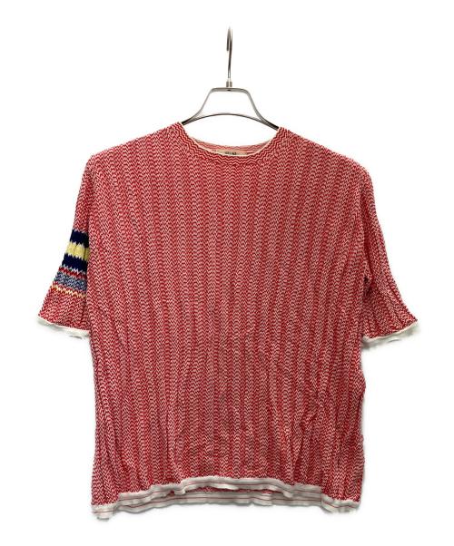 CELINE（セリーヌ）CELINE (セリーヌ) サマーニット レッド サイズ:Sの古着・服飾アイテム