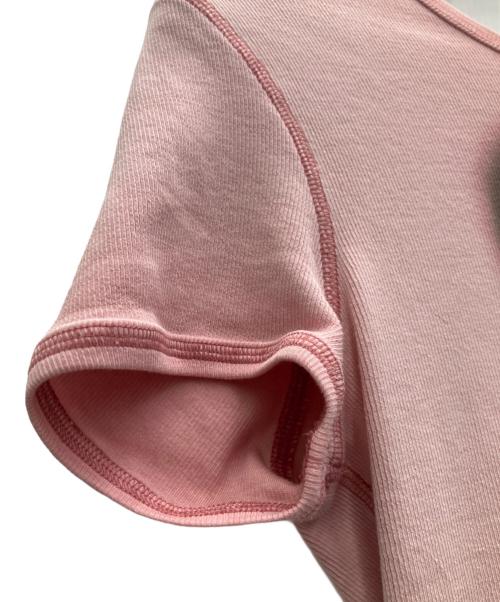 DIESEL（ディーゼル）DIESEL (ディーゼル) 半袖Tシャツ ピンク サイズ:Mの古着・服飾アイテム