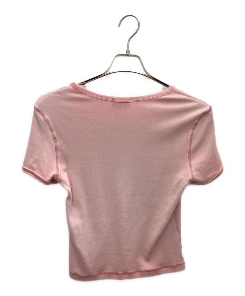 DIESEL（ディーゼル）DIESEL (ディーゼル) 半袖Tシャツ ピンク サイズ:Mの古着・服飾アイテム