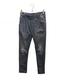 R13（アールサーティン）の古着「デニムパンツ」｜ブラック