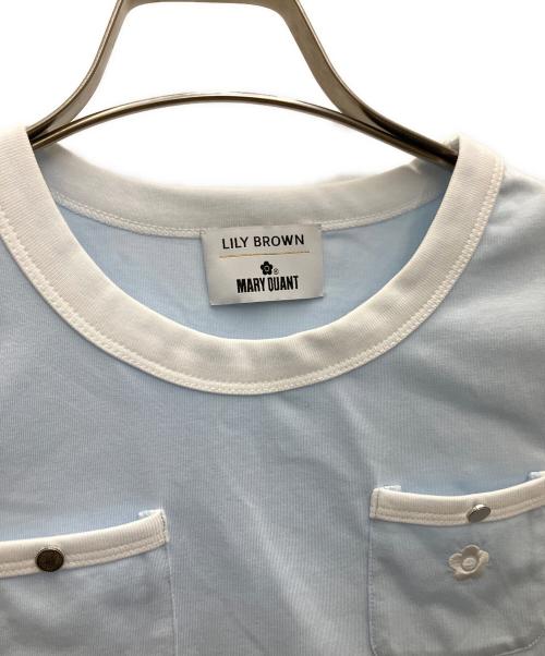 Lily Brown（リリーブラウン）Lily Brown (リリーブラウン) MARY QUANT (マリークヮント) 半袖カットソー ブルー サイズ:FREE 未使用品の古着・服飾アイテム