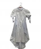 POLO BCS×DazzliNポロ・ビーシーエス×ダズリン）の古着「ヘムレイヤードシャツワンピース」｜ブルー