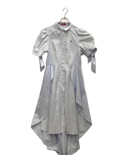 POLO BCS（ポロ・ビーシーエス）POLO BCS (ポロ・ビーシーエス) DazzliN (ダズリン) ヘムレイヤードシャツワンピース ブルー サイズ:M 未使用品の古着・服飾アイテム