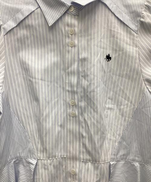 POLO BCS（ポロ・ビーシーエス）POLO BCS (ポロ・ビーシーエス) DazzliN (ダズリン) ヘムレイヤードシャツワンピース ブルー サイズ:M 未使用品の古着・服飾アイテム