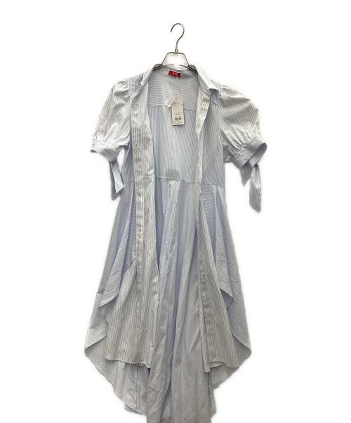 POLO BCS（ポロ・ビーシーエス）POLO BCS (ポロ・ビーシーエス) DazzliN (ダズリン) ヘムレイヤードシャツワンピース ブルー サイズ:M 未使用品の古着・服飾アイテム