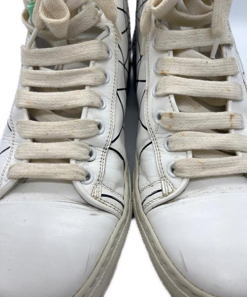 DSQUARED2（ディースクエアード）DSQUARED2 (ディースクエアード) サイドジップハイカットスニーカー ホワイト サイズ:25の古着・服飾アイテム