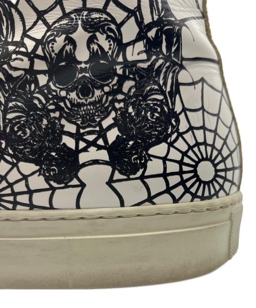 DSQUARED2（ディースクエアード）DSQUARED2 (ディースクエアード) サイドジップハイカットスニーカー ホワイト サイズ:25の古着・服飾アイテム