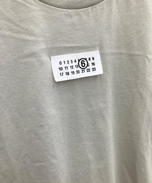 MM6 Maison Margiela（エムエムシックスメゾンマルジェラ）MM6 Maison Margiela (エムエムシックスメゾンマルジェラ) 半袖カットソー ベージュ サイズ:Sの古着・服飾アイテム