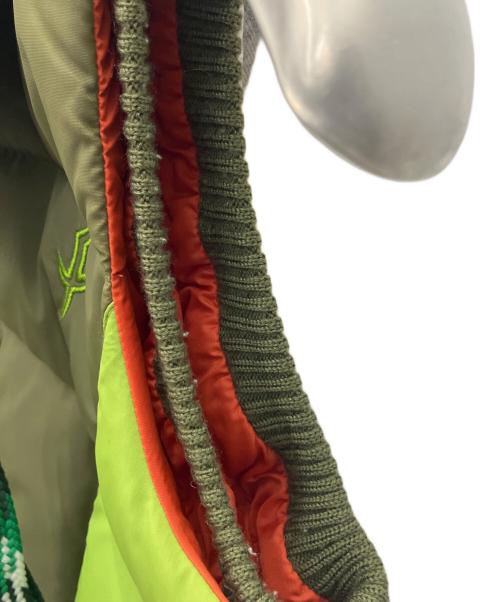 55DSL（フィフテーファイブディーエスエル）55DSL (フィフテーファイブディーエスエル) 中綿ベスト カーキ×ホワイト サイズ:Sの古着・服飾アイテム