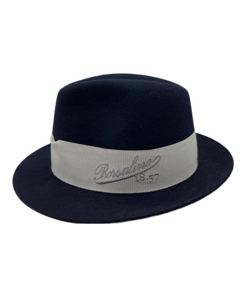 BORSALINO（ボルサリーノ）BORSALINO (ボルサリーノ) ウールハット ネイビーの古着・服飾アイテム