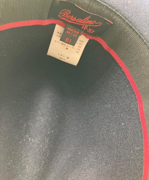 BORSALINO（ボルサリーノ）BORSALINO (ボルサリーノ) ウールハット ネイビーの古着・服飾アイテム