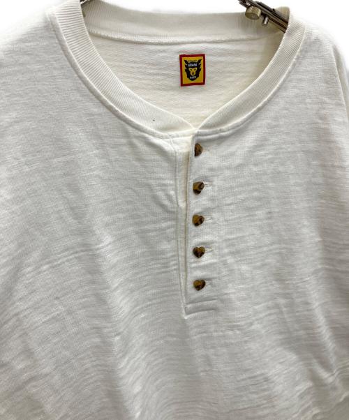 HUMAN MADE（ヒューマンメイド）HUMAN MADE (ヒューマンメイド) ヘンリーネックカットソー ホワイト サイズ:XXLの古着・服飾アイテム