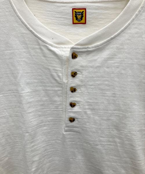 HUMAN MADE（ヒューマンメイド）HUMAN MADE (ヒューマンメイド) ヘンリーネックカットソー ホワイト サイズ:XXLの古着・服飾アイテム