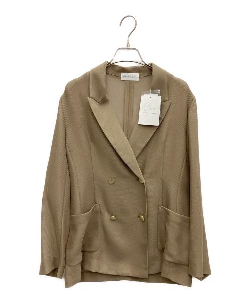 La boutique BonBon（ラブティックボンボン）La boutique BonBon (ラブティックボンボン) メッシュメタルボタンライトジャケット ベージュ サイズ:SIZE Free 未使用品の古着・服飾アイテム