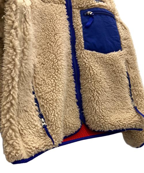 Patagonia（パタゴニア）Patagonia (パタゴニア) クラシックレトロカーディガン ベージュ×ブルー サイズ:Sの古着・服飾アイテム