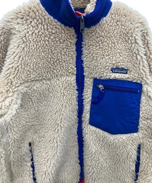 Patagonia（パタゴニア）Patagonia (パタゴニア) クラシックレトロカーディガン ベージュ×ブルー サイズ:Sの古着・服飾アイテム
