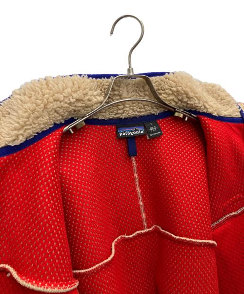 Patagonia（パタゴニア）Patagonia (パタゴニア) クラシックレトロカーディガン ベージュ×ブルー サイズ:Sの古着・服飾アイテム