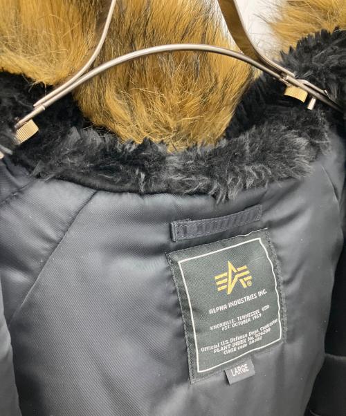 ALPHA（アルファ）ALPHA (アルファ) N-3Bタイプコート ブラック サイズ:Lの古着・服飾アイテム