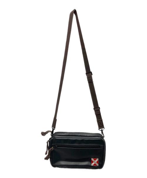 LUGGAGE LABEL（ラゲッジ レーベル）LUGGAGE LABEL (ラゲッジ レーベル) ショルダーポーチ ブラウン×ブラックの古着・服飾アイテム
