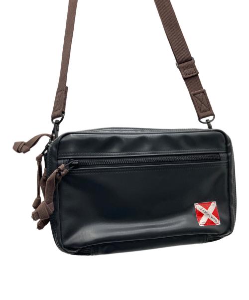LUGGAGE LABEL（ラゲッジ レーベル）LUGGAGE LABEL (ラゲッジ レーベル) ショルダーポーチ ブラウン×ブラックの古着・服飾アイテム