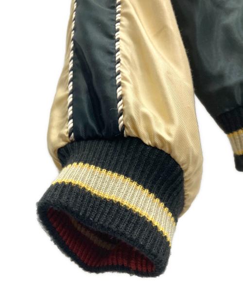 テーラー東洋（テーラートウヨウ）テーラー東洋 (テーラートウヨウ) Early 1950s Style Acetate Souvenir Jacket “JAPAN MAP” × “EAGLE & DRAGON”  ブラック×ゴールド サイズ:-の古着・服飾アイテム