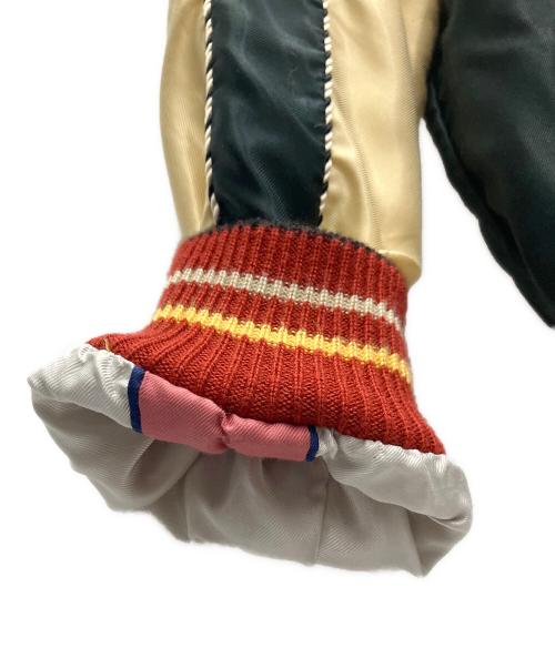 テーラー東洋（テーラートウヨウ）テーラー東洋 (テーラートウヨウ) Early 1950s Style Acetate Souvenir Jacket “JAPAN MAP” × “EAGLE & DRAGON”  ブラック×ゴールド サイズ:-の古着・服飾アイテム