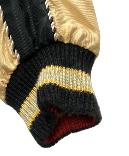 テーラー東洋（テーラートウヨウ）テーラー東洋 (テーラートウヨウ) Early 1950s Style Acetate Souvenir Jacket “JAPAN MAP” × “EAGLE & DRAGON”  ブラック×ゴールド サイズ:-の古着・服飾アイテム