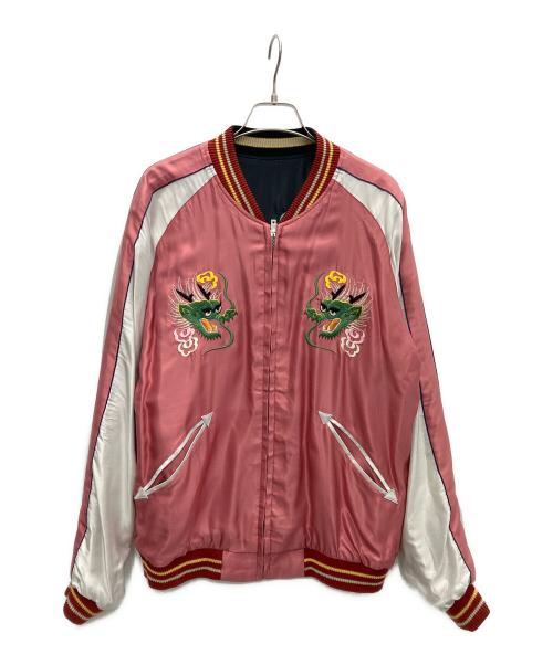 テーラー東洋（テーラートウヨウ）テーラー東洋 (テーラートウヨウ) Early 1950s Style Acetate Souvenir Jacket “JAPAN MAP” × “EAGLE & DRAGON”  ブラック×ゴールド サイズ:-の古着・服飾アイテム