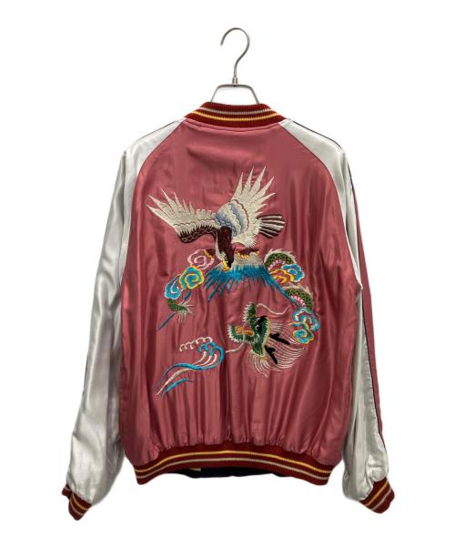 テーラー東洋（テーラートウヨウ）テーラー東洋 (テーラートウヨウ) Early 1950s Style Acetate Souvenir Jacket “JAPAN MAP” × “EAGLE & DRAGON”  ブラック×ゴールド サイズ:-の古着・服飾アイテム