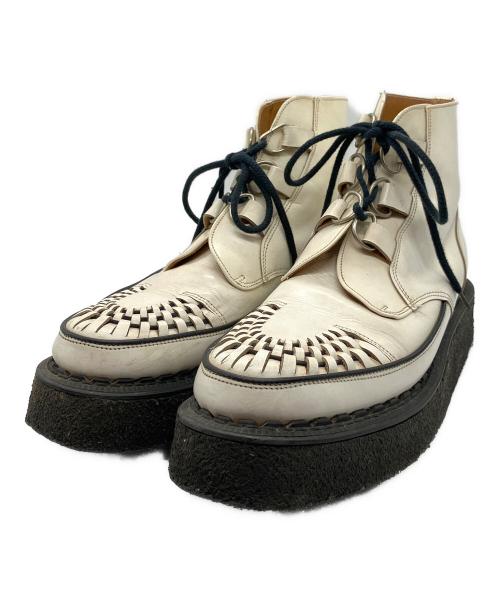 GEORGE COX（ジョージコックス）GEORGE COX (ジョージコックス) 13327 VI GIBSON ホワイト サイズ:SIZE 8の古着・服飾アイテム