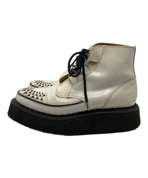 GEORGE COX（ジョージコックス）GEORGE COX (ジョージコックス) 13327 VI GIBSON ホワイト サイズ:SIZE 8の古着・服飾アイテム