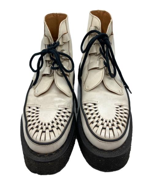 GEORGE COX（ジョージコックス）GEORGE COX (ジョージコックス) 13327 VI GIBSON ホワイト サイズ:SIZE 8の古着・服飾アイテム