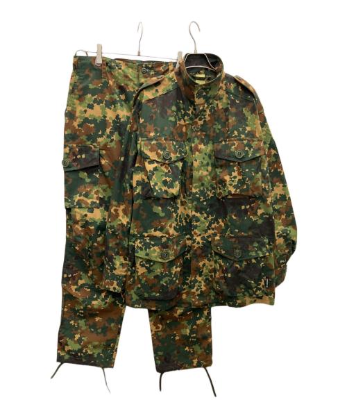 SSO（-）SSO (-) ミリタリーセットアップジャケット ブラウン×グリーン サイズ:SIZE 50の古着・服飾アイテム