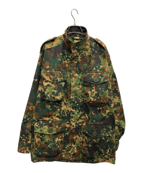 SSO（-）SSO (-) ミリタリーセットアップジャケット ブラウン×グリーン サイズ:SIZE 50の古着・服飾アイテム